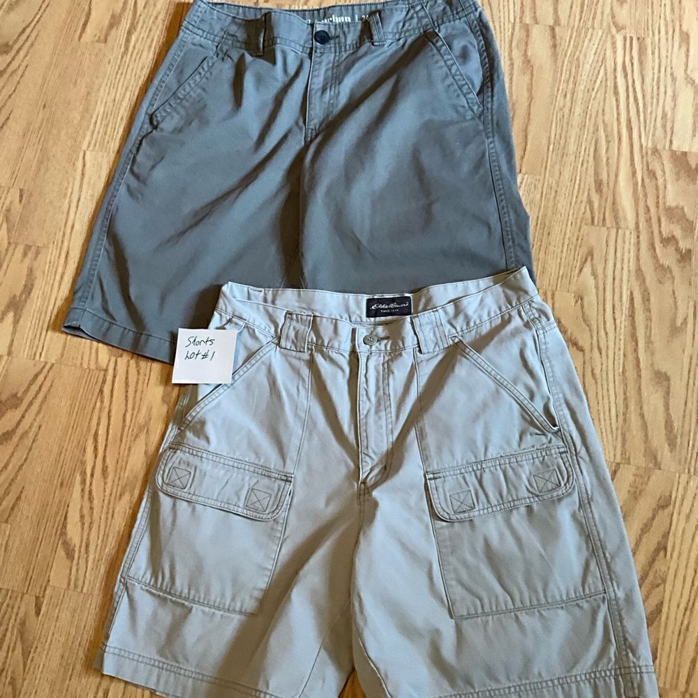 LOT OF 2 pair of men’s shorts in size 34 waist